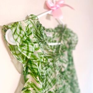 Soon Top - Beautiful Green Print